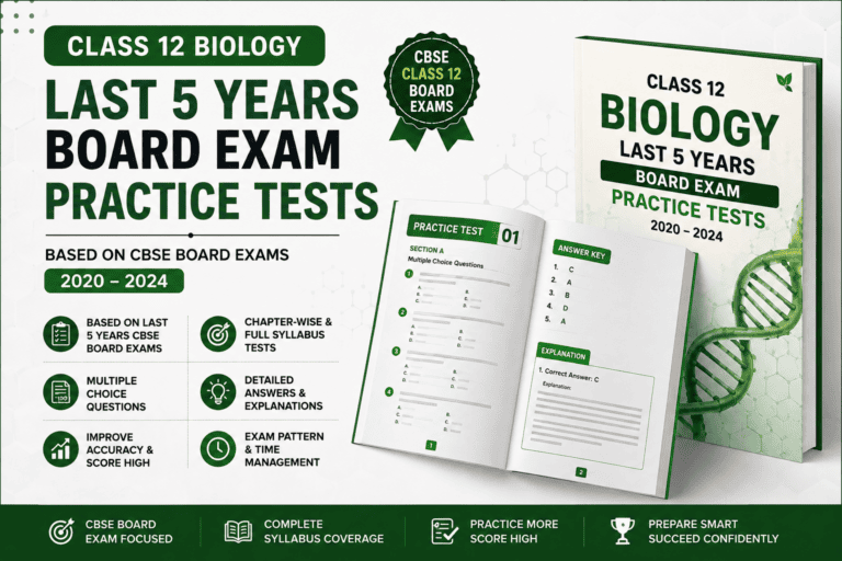 Class 12 Biology Last 5 Years MCQs - Online Practice