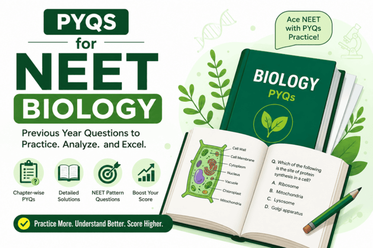 NEET Biology PYQs 2025: 190 Solved Questions – Online Practice