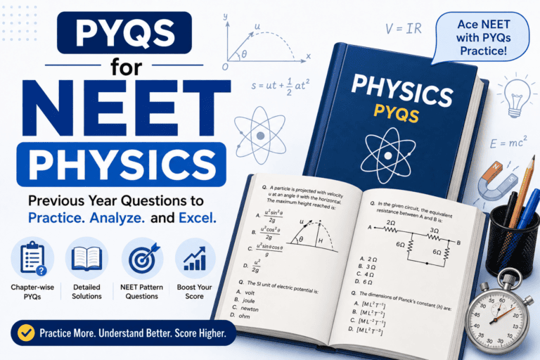 NEET Physics PYQs 2025: 95 Solved Questions - Online Practice
