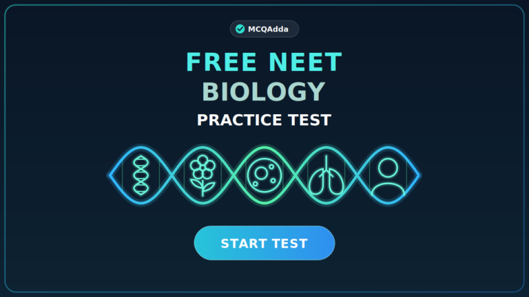Free NEET Biology MCQs- MCQAdda