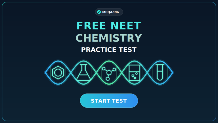 Free NEET Chemistry MCQs | MCQAdda